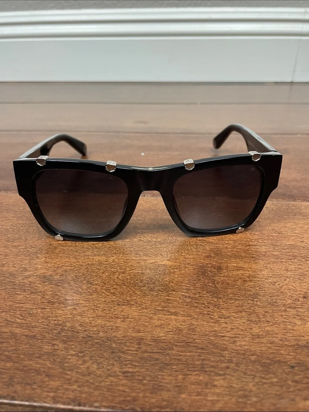 New Philipp Plein Square Gothic Plein Icon Square Sunglasses SPP042W